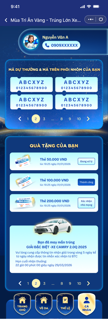 Tờ thông tin chương trình khuyến mãi